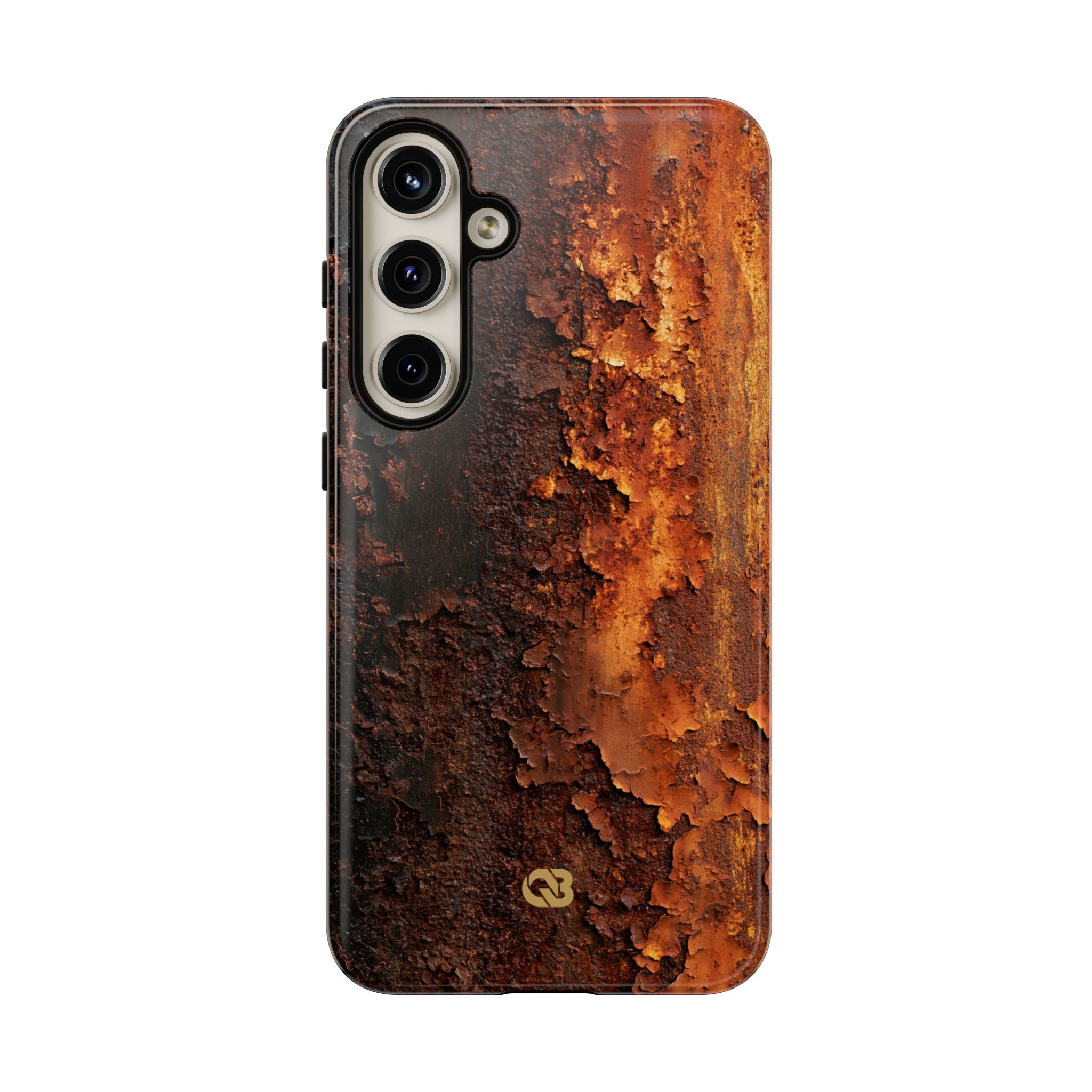 Orange Tough Phone Case for Samsung - Oxidized Iron Crust
