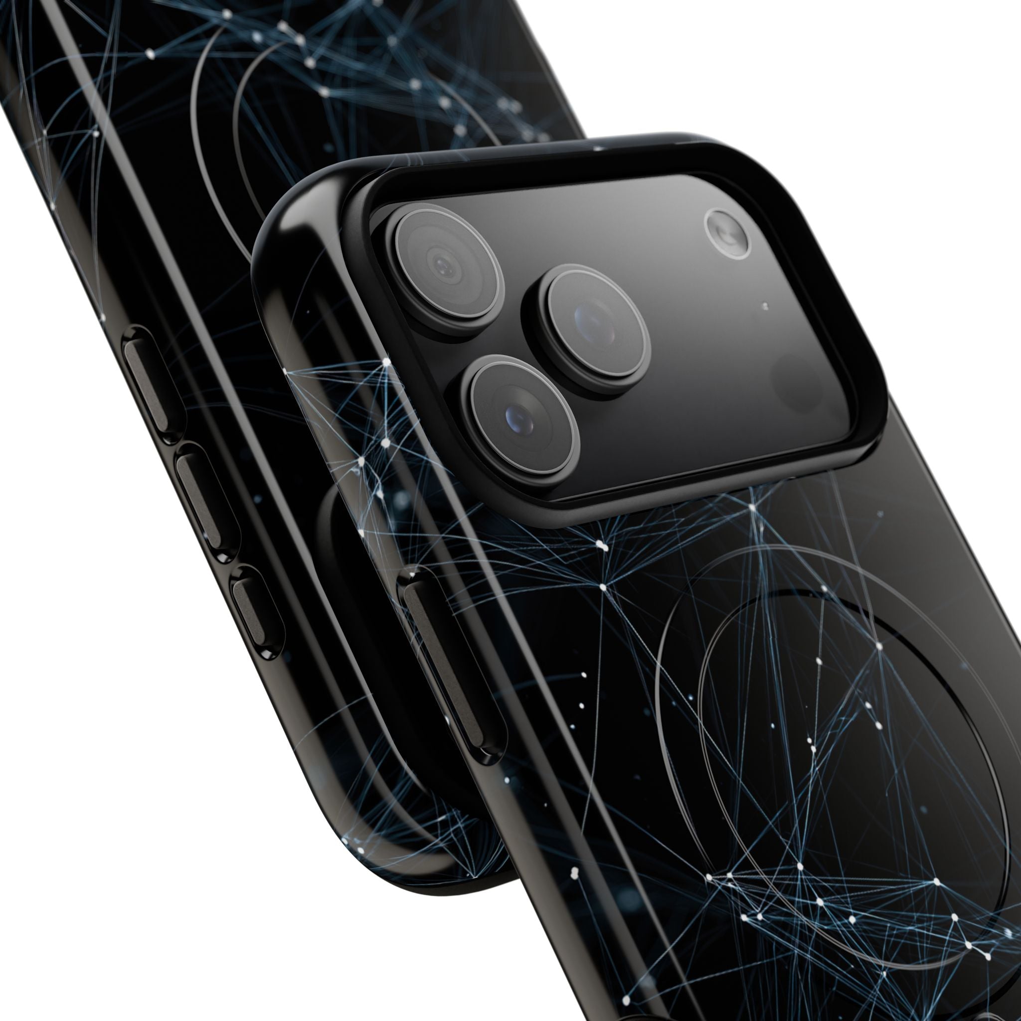Black Tough 2.0 Magsafe Phone Case for iPhone - Arctic Neural Mesh