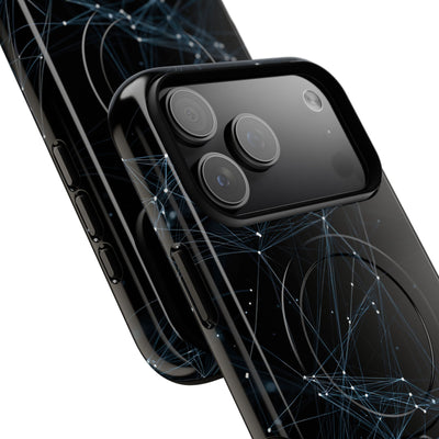 Black Tough 2.0 Magsafe Phone Case for iPhone - Arctic Neural Mesh
