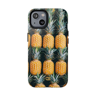 Lignes d'ananas dorés