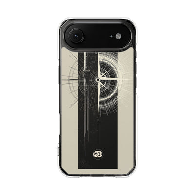 Beige Impact MagSafe Phone Case for iPhone - Zenith Vector Spire