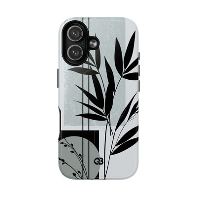 Grey Tough 2.0 Magsafe Phone Case for iPhone - Sage Bamboo Noir