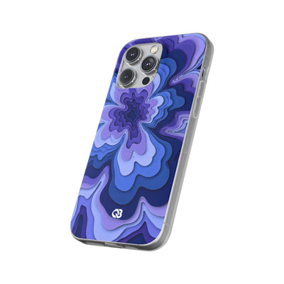 Periwinkle Strata Bloom · Lite Phone Case for iPhone ·  Purple