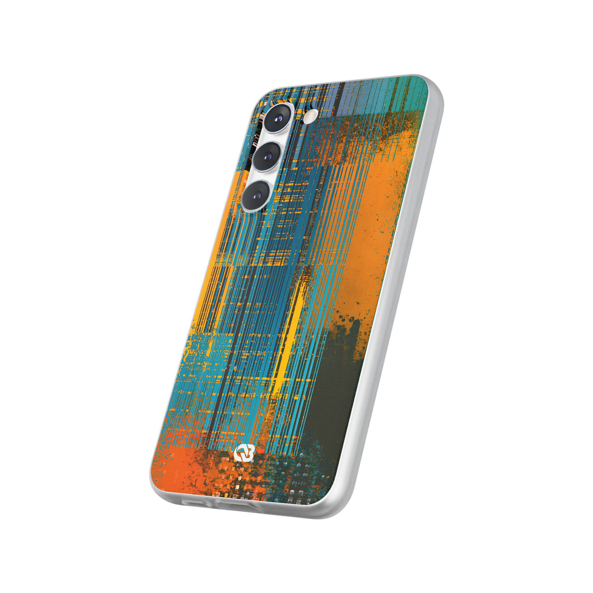 Cyber Glitch Stream · Lite Phone Case for Samsung · Teal