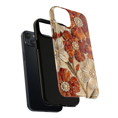 Carnelian Pearl Bloom · Tough 2.0 Magnetic Phone Case for iPhone · Orange