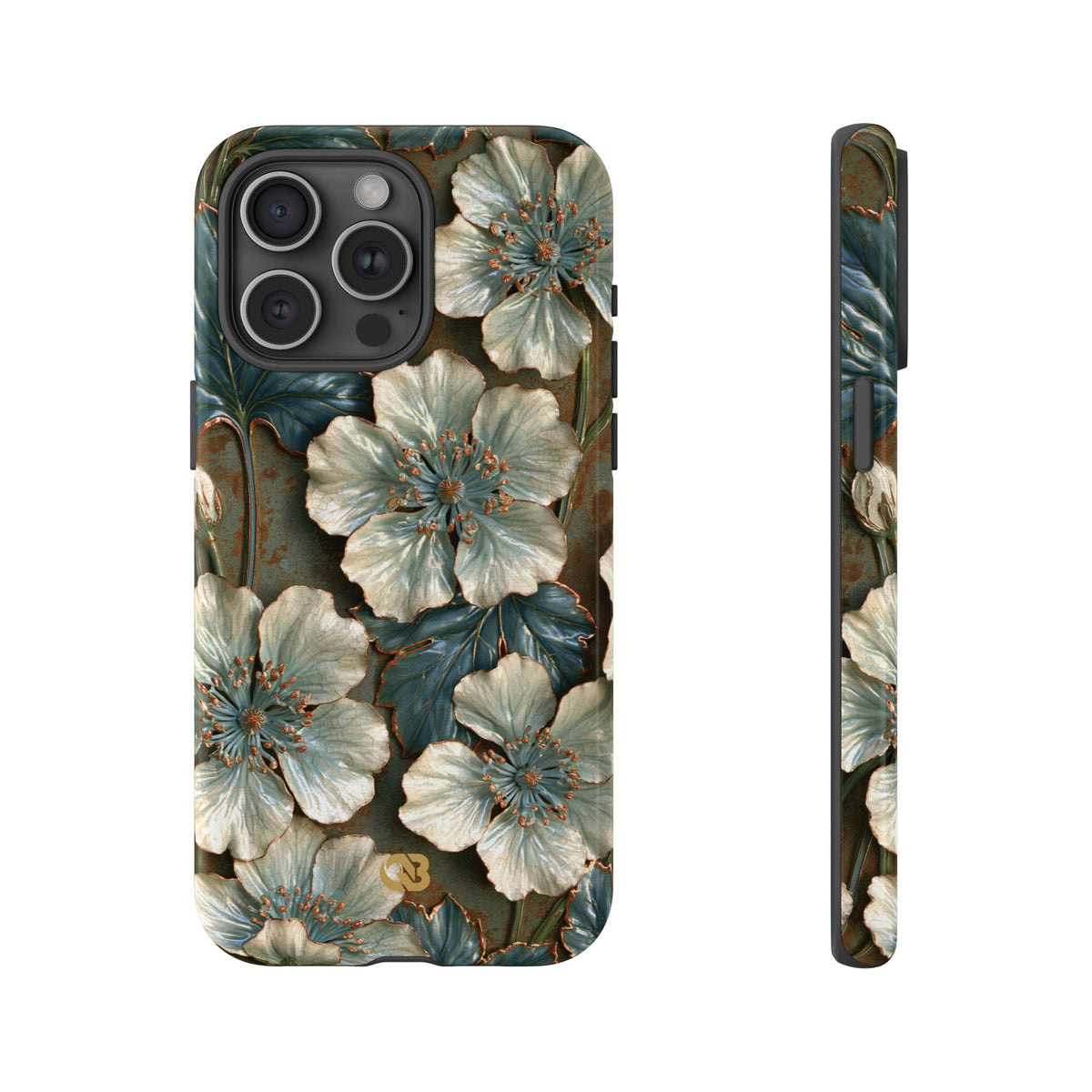 Gilded Blossom Reverie · Tough Phone Case for iPhone · Teal