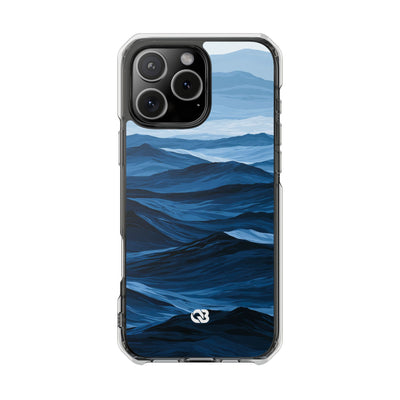 Blue Impact MagSafe Phone Case for iPhone - Cobalt Ridge Tides