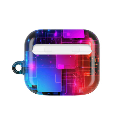Spectral Circuit Grid · Hard Case for AirPods & AirPods Pro · Black