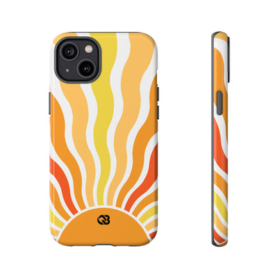 Amber Solar Waves · Tough Phone Case for iPhone