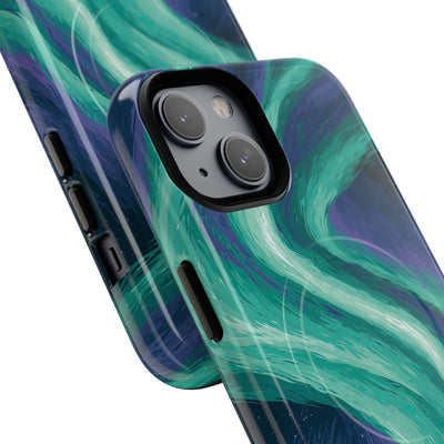 Arctic Aurora Bear · Tough 2.0 Magnetic Phone Case for iPhone · Teal