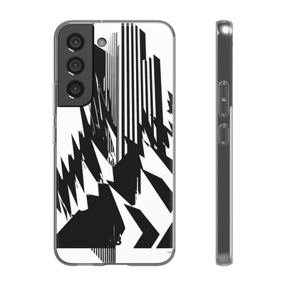 White Lite Phone Case for Samsung - Shattered Vector Spire