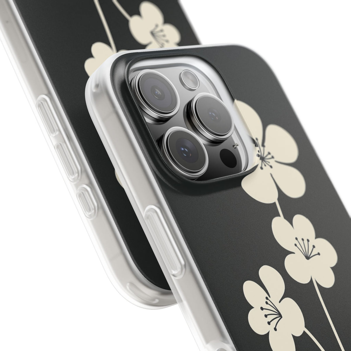 Nordic Blossom · Lite Phone Case for iPhone ·  Black