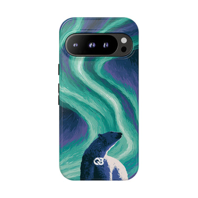 Arctic Aurora Bear · Tough Phone Case for Pixel ·  Teal