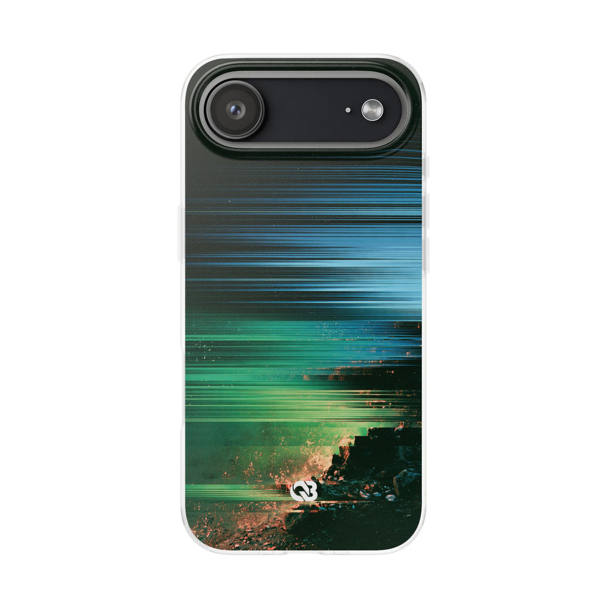 Digital Shoreline Drift · Lite Phone Case for iPhone ·  Teal