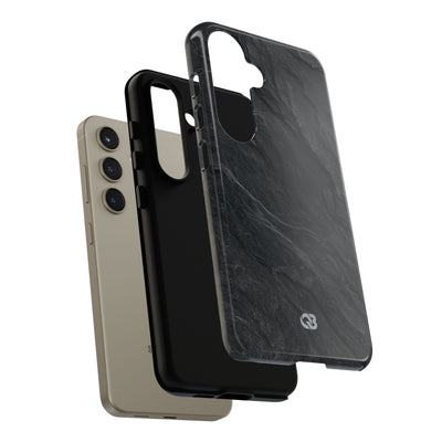 Black Tough Phone Case for Samsung - Midnight Slate Ridge