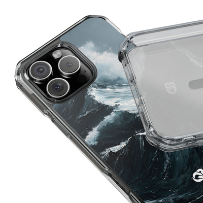 Nordic Swell · Clear Impact Magnetic Phone Case for iPhone · Blue