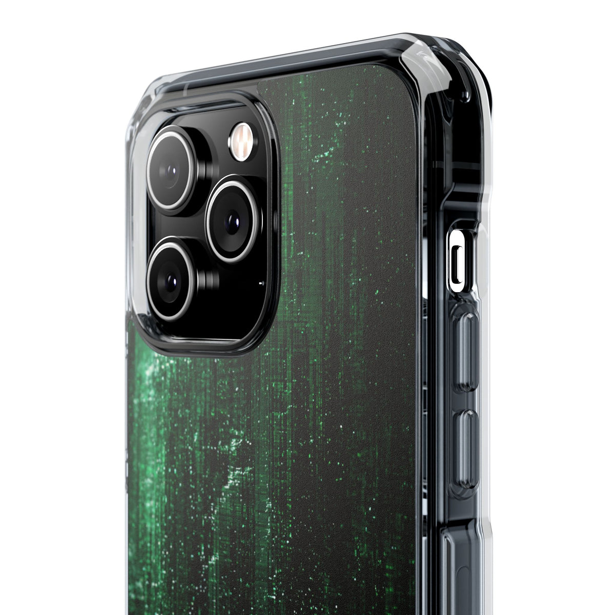 Emerald Void · Clear Impact Magnetic Phone Case for iPhone ·  Green