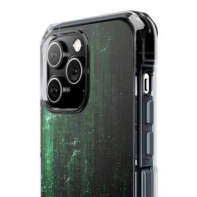 Emerald Void · Clear Impact Magnetic Phone Case for iPhone ·  Green