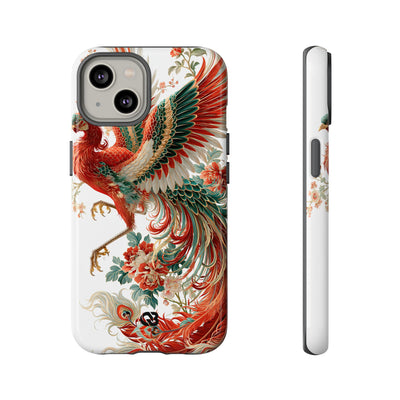 Vermilion Imperial Phoenix · Tough Phone Case for iPhone · Red