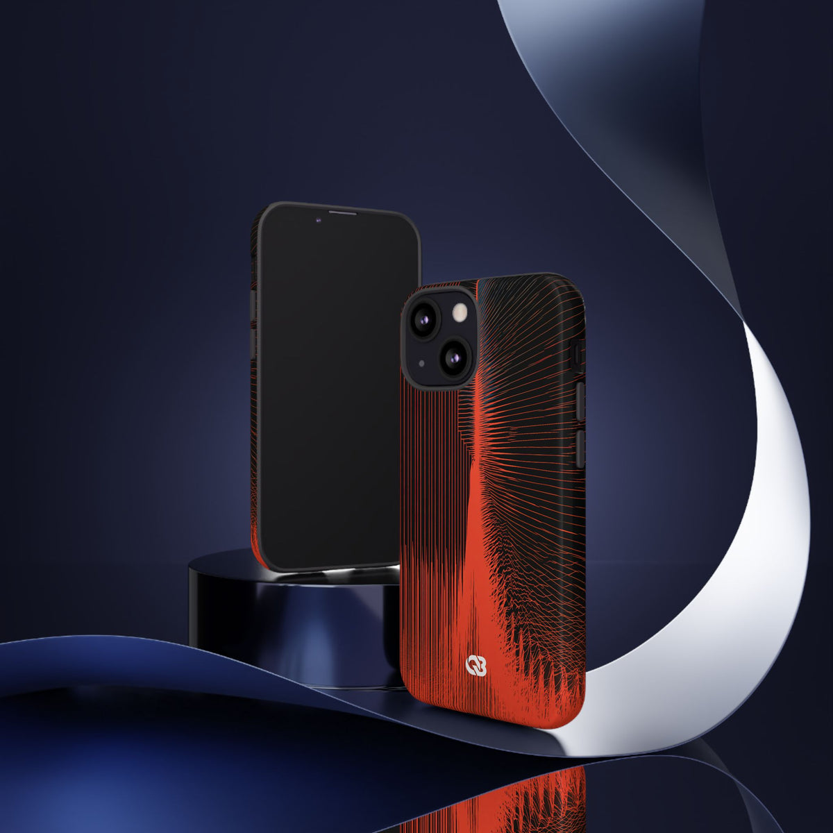 Orbital Resonance · Tough Phone Case for iPhone · Orange