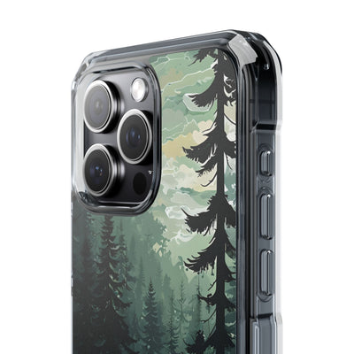 Misty Pine Shadow · Impact Phone Case for iPhone · Magsafe