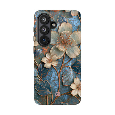 Gilded Blossom Reverie · Tough Phone Case for Samsung · Teal