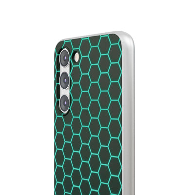 Neon Hex Spectrum · Lite Phone Case for Samsung · Teal