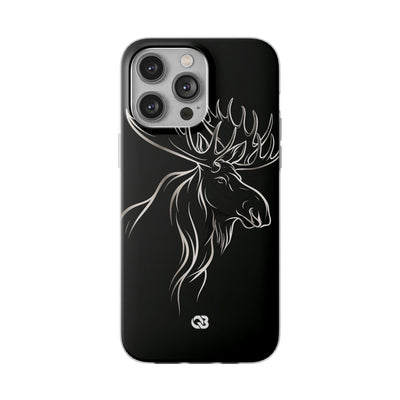 Nordic Moose Contour · Lite Phone Case for iPhone ·  Black