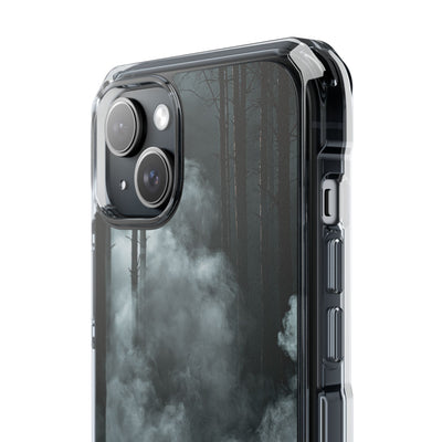 Shadowed Pine Mist · Clear Impact Magnetic Phone Case for iPhone ·  Black