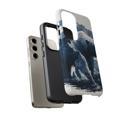 Fjord Summit Bear · Tough Phone Case for Samsung · Blue