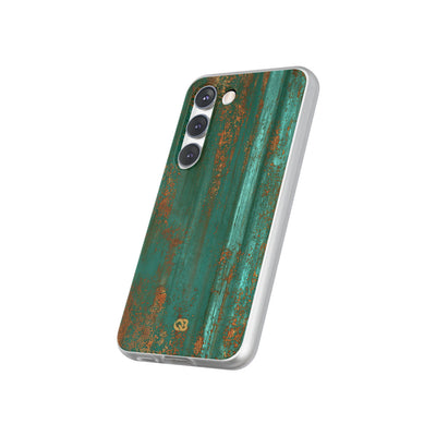 Teal Lite Phone Case for Samsung - Verdigris Copper Siding