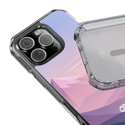Purple Impact MagSafe Phone Case for iPhone - Lavender Alpine Dawn