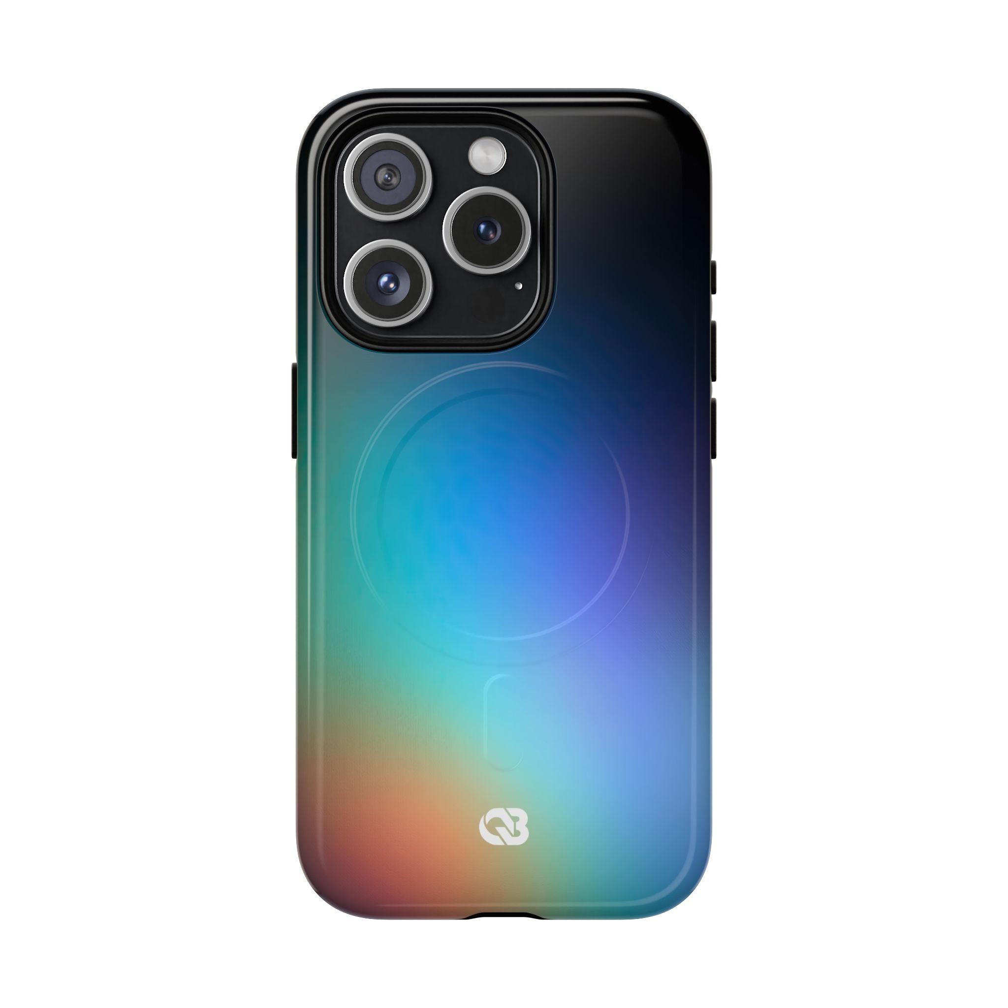 Black Tough 2.0 Magsafe Phone Case for iPhone - Electric Prism Grain