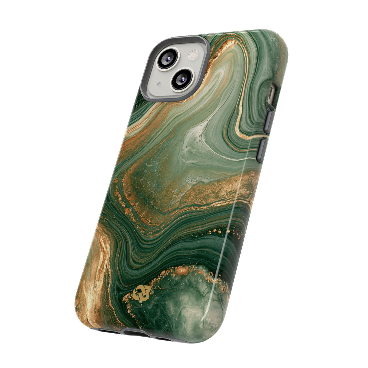Jade Suminagashi · Tough Phone Case for iPhone · Green