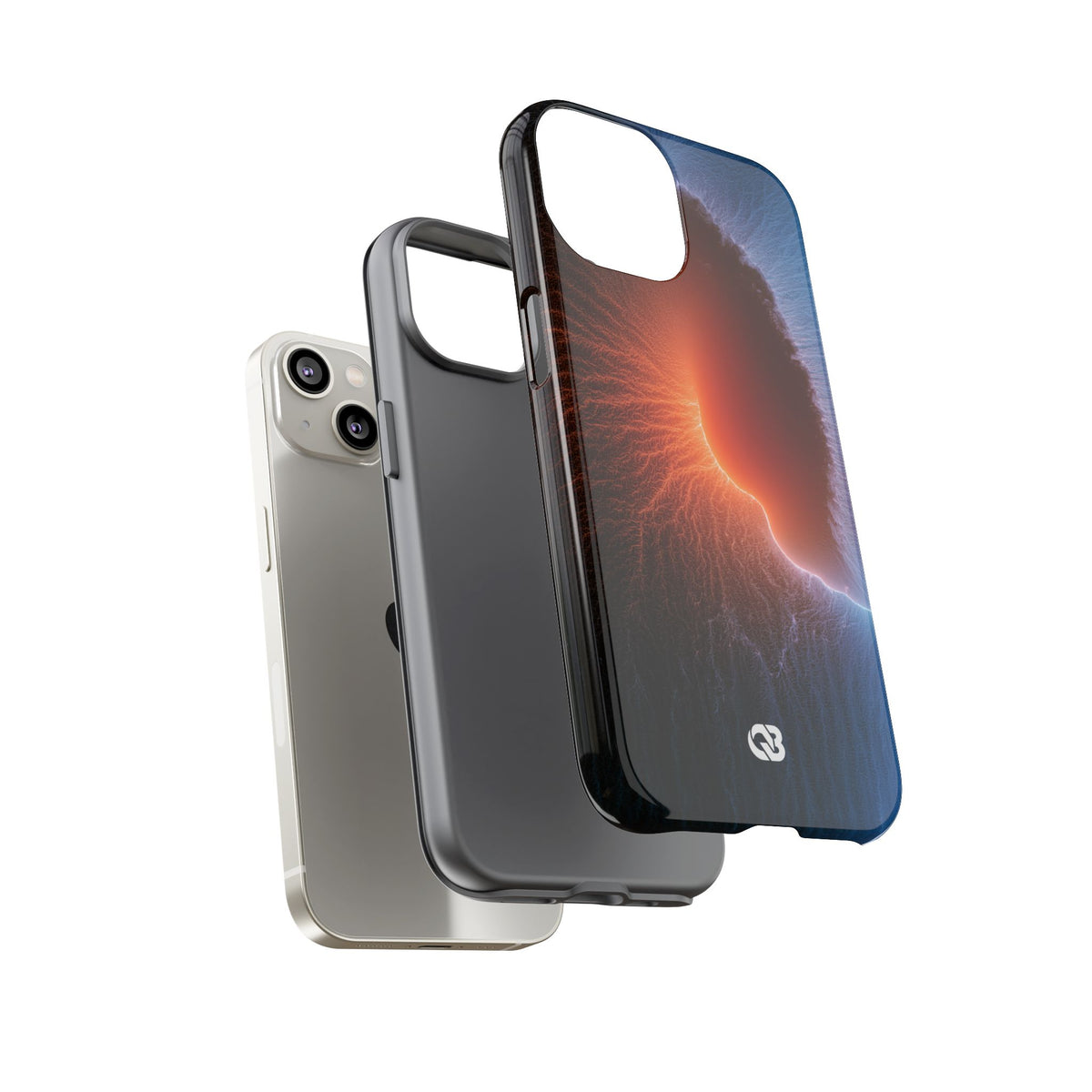 Thermal Aura Pulse · Tough Phone Case for iPhone · Blue
