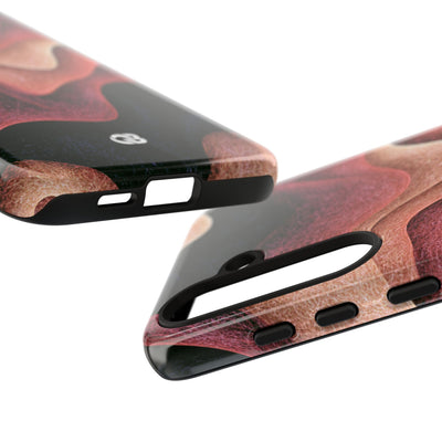 Rose Contour Waves · Tough Phone Case for Samsung · Pink