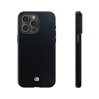Brushed Obsidian Steel · Tough Phone Case for iPhone · Black