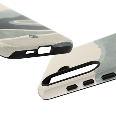 Green Tough Phone Case for Samsung - Misty Sage Valley