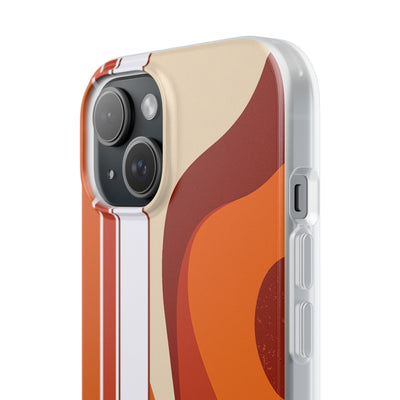 Orange Lite Phone Case for iPhone - Terracotta Metro Line