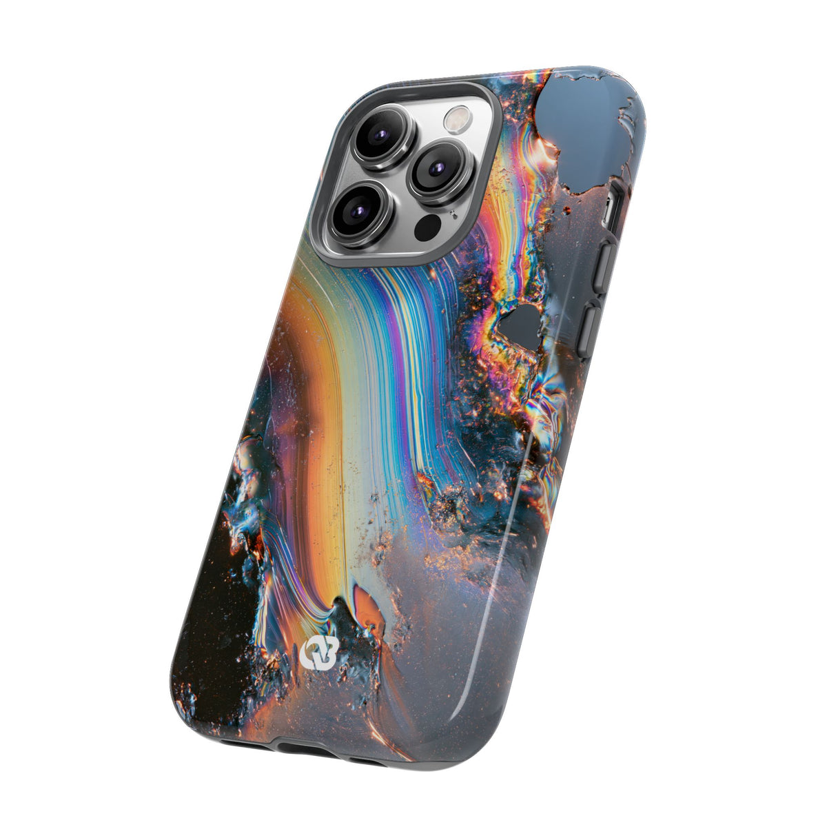 Prismatic Aura Flow · Tough Phone Case for iPhone · Blue