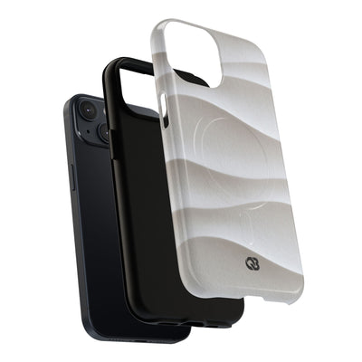 Sculpted Dune Relief · Tough 2.0 Magnetic Phone Case for iPhone · White