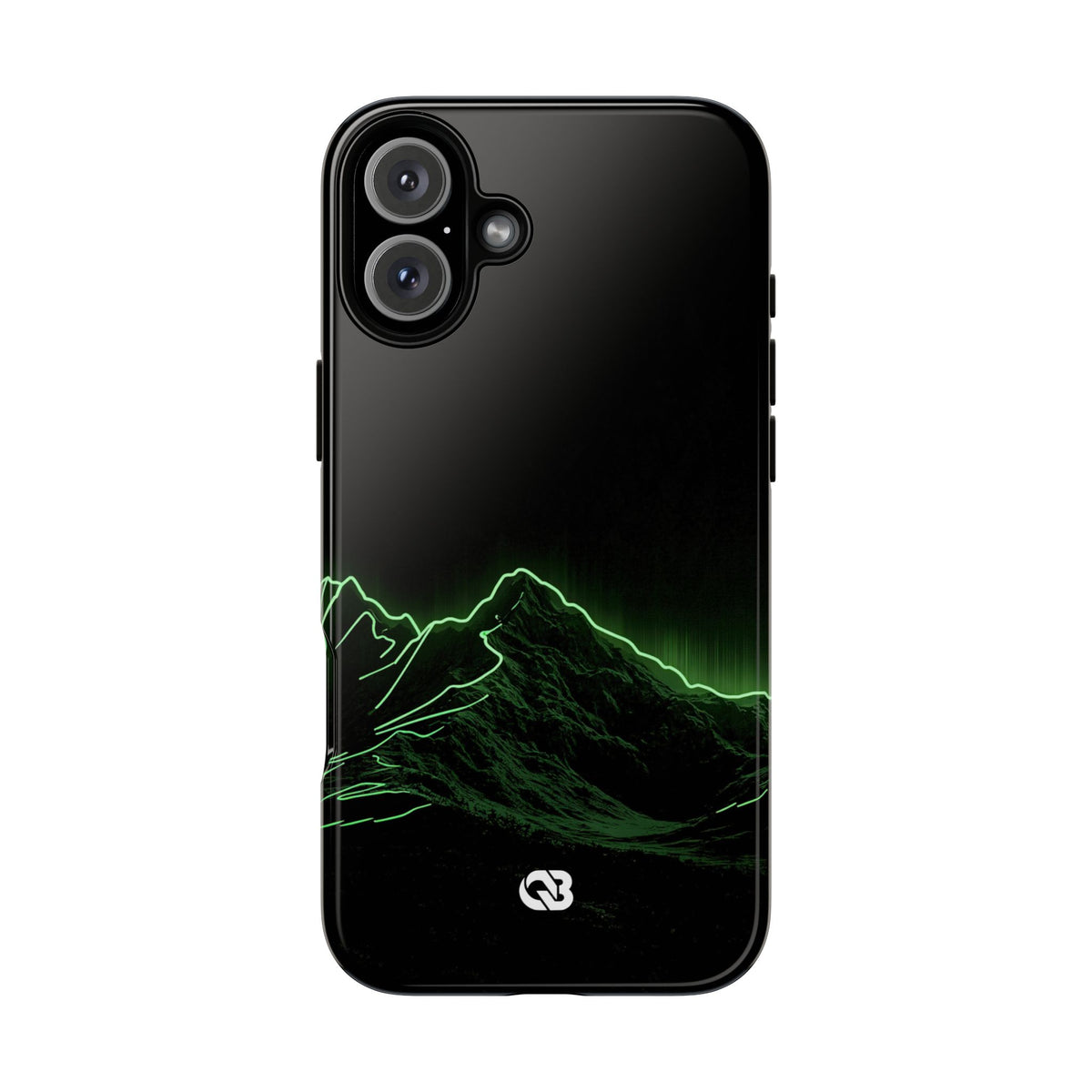 Nordic Mountain Contour · Tough Phone Case for iPhone · Black