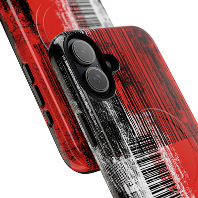 Distorted Barcode · Tough 2.0 Magnetic Phone Case for iPhone · Black