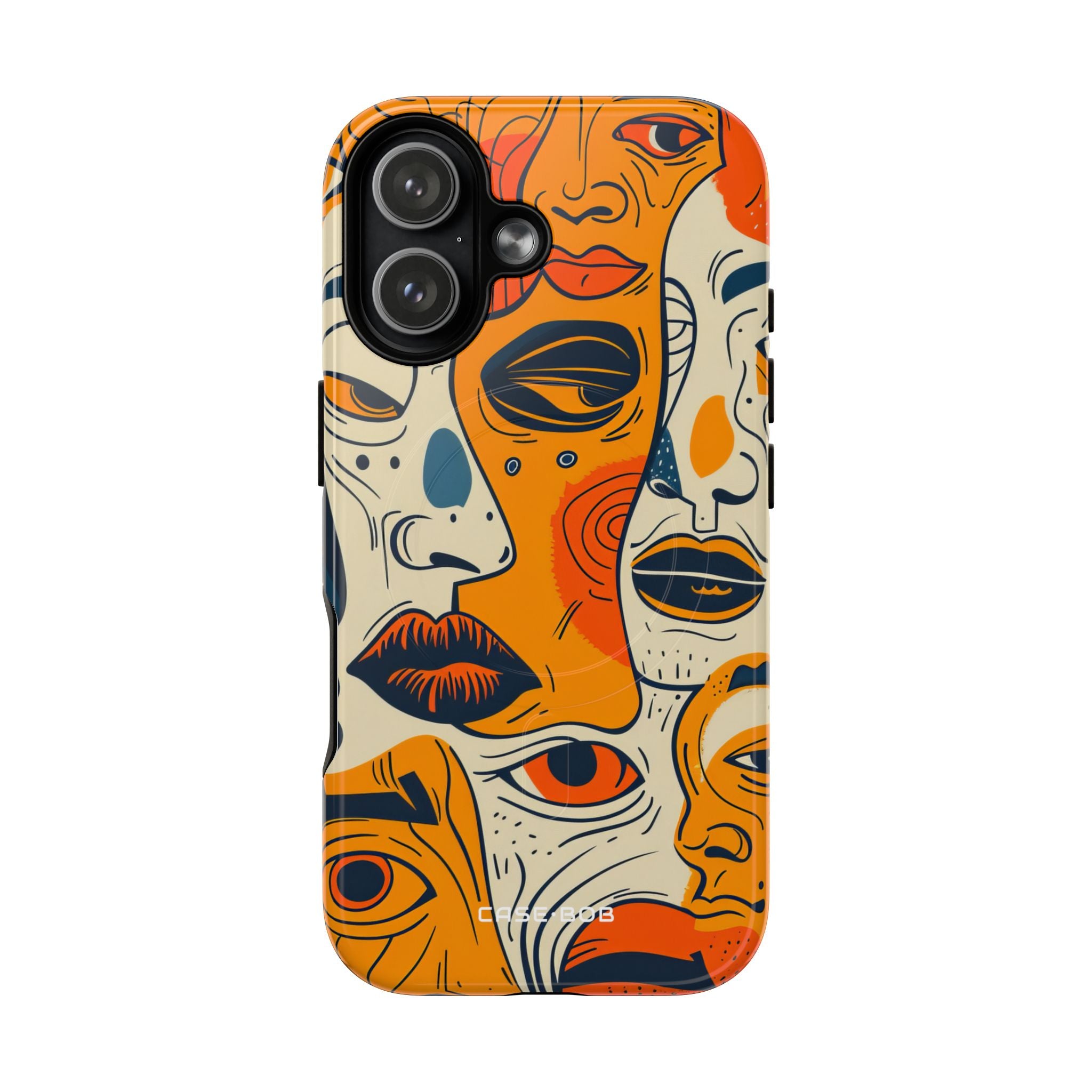 Tangled Faces Sunset iPhone 17 Case - Tough+ - CASE•BOB
