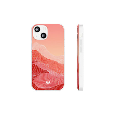 Coral Ridge Contours · Lite Phone Case for iPhone ·  Red