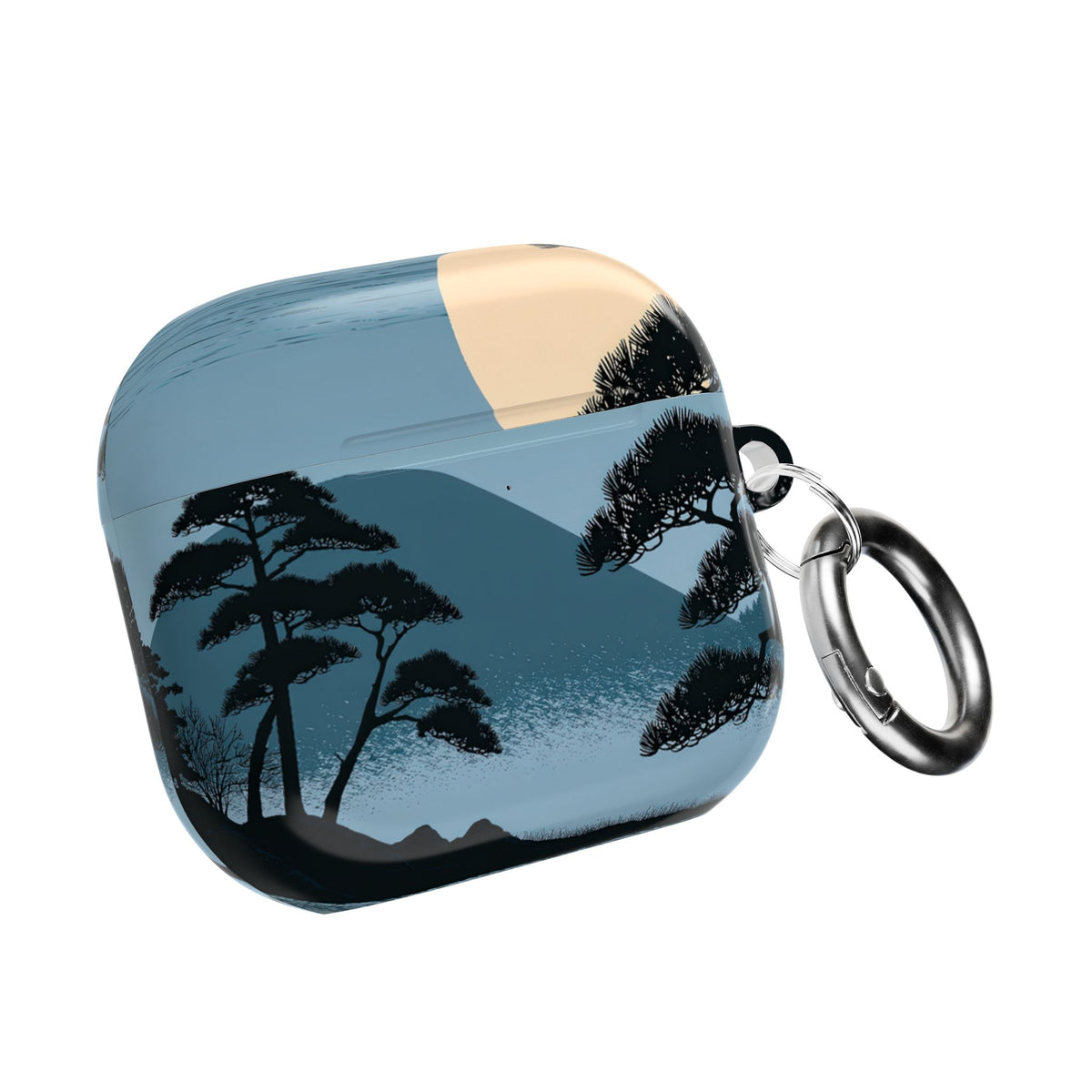 Moonlit Pine Horizon · Hard Case for AirPods & AirPods Pro · Blue