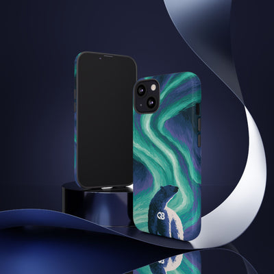 Arctic Aurora Bear · Tough Phone Case for iPhone · Teal