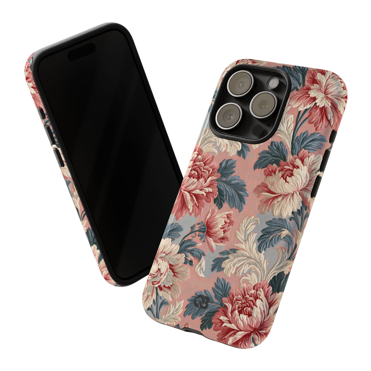 Blush Peony Jacquard · Tough Phone Case for iPhone · Pink