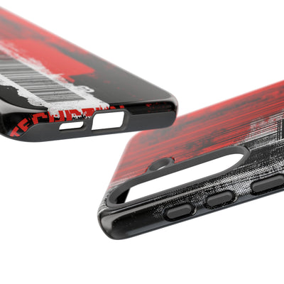 Distorted Barcode · Tough Phone Case for Samsung · Black