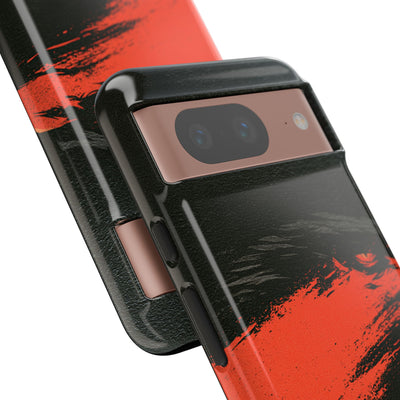 Crimson Raptor Noir · Tough Phone Case for Pixel ·  Black